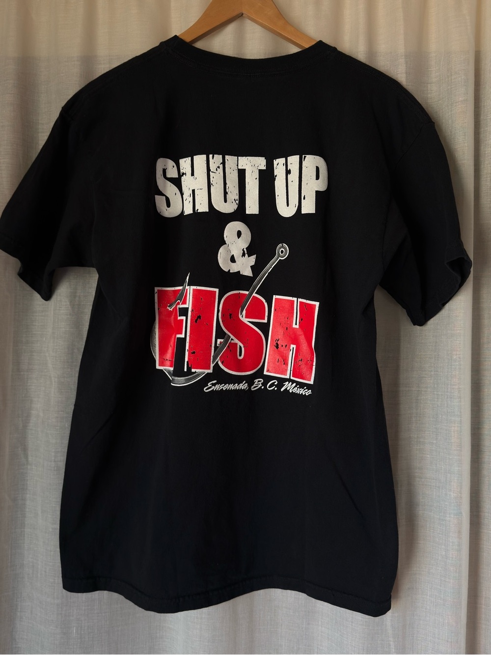 "Shut Up & Fish" Ensenada Mexico Graphic T-Shirt